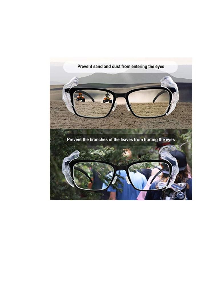 Y&D Side Shields for Eyeglasses Transparent Prescription Glasses, Safety For Glasses,Slip on Clear Shields,Fits Small to Medium Frames Protect(6 Pairs)  - Image 5