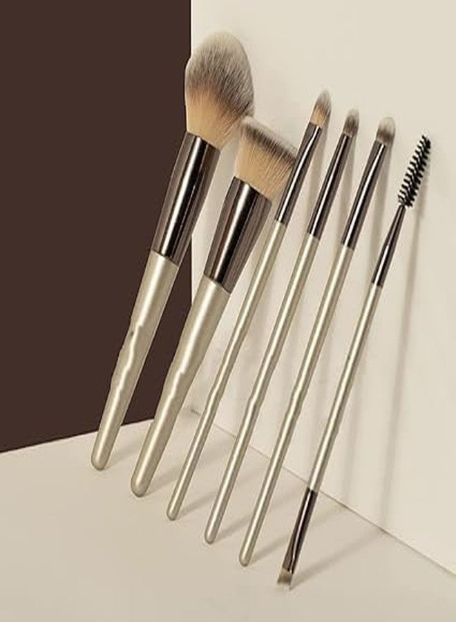 SOLDTRUE Premium Synthetic Bristle Professional Face and Eye Makeup Brushes Set with 6 make-Up Brushes Durable and Strong Brush For Cream, Liquid and Powder Formulation - Image 3