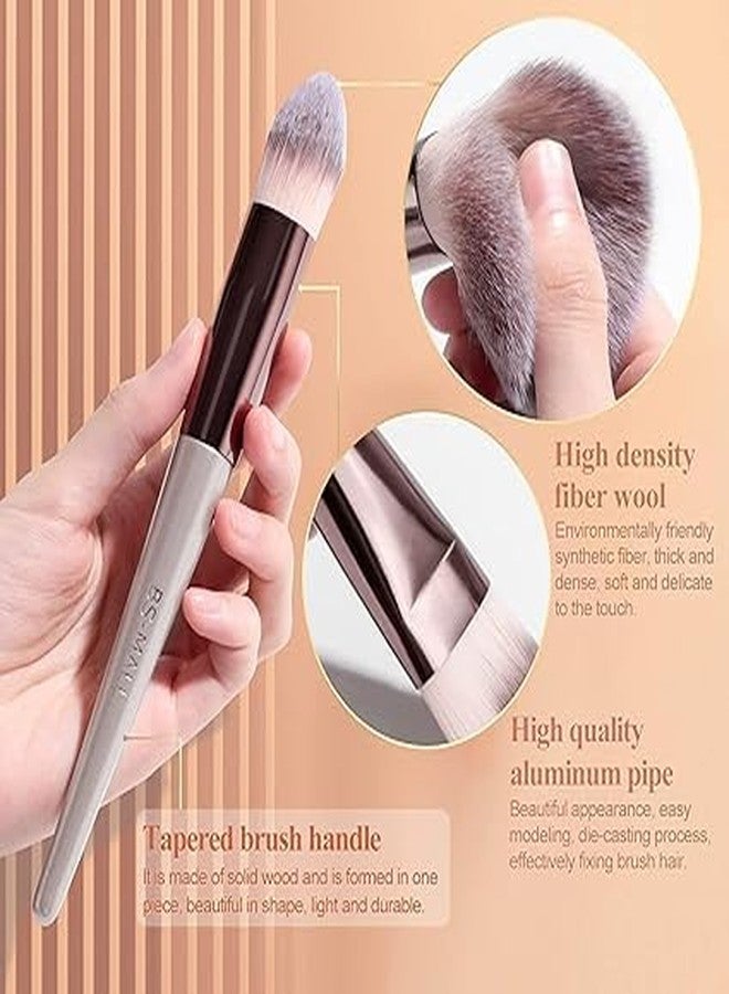SOLDTRUE Premium Synthetic Bristle Professional Face and Eye Makeup Brushes Set with 6 make-Up Brushes Durable and Strong Brush For Cream, Liquid and Powder Formulation - Image 5