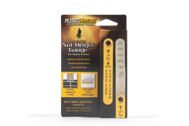 MusicNomad MusicNomad Precision Nut Height Slotting Gauge Tool (MN601), Silver  - Image 2