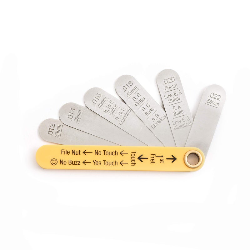 MusicNomad MusicNomad Precision Nut Height Slotting Gauge Tool (MN601), Silver  - Image 1