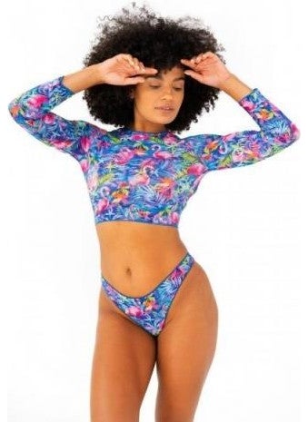 Blankkini Long Sleeve Bikini Top  - Image 1