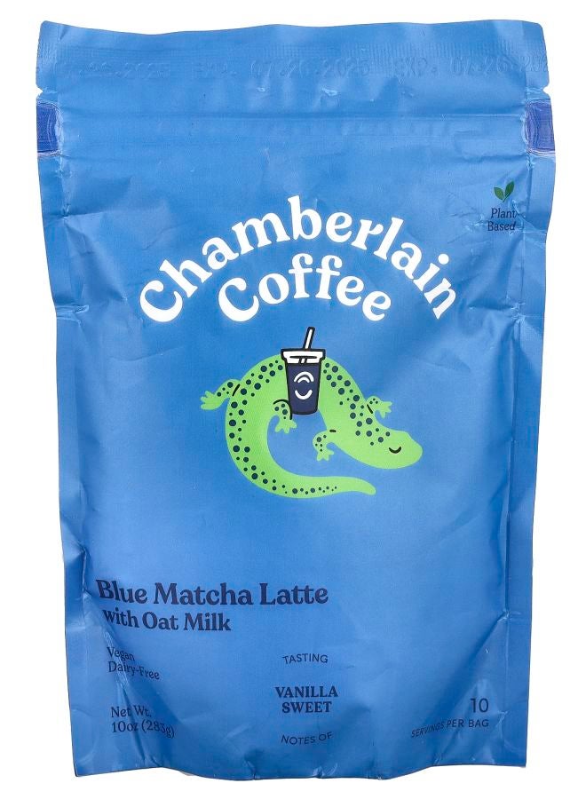 Chamberlain Coffee Blue Matcha Latte with Oat Milk 10 oz (283 g)