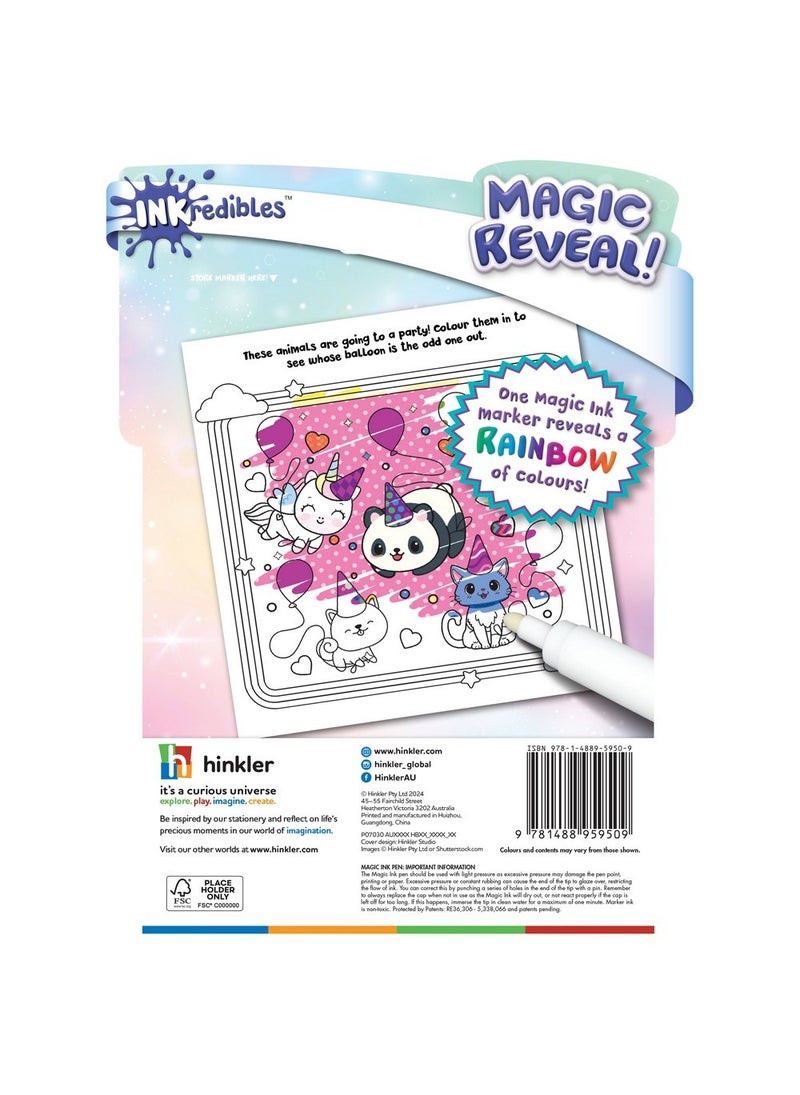 Hinkler صور حبر هينكلر إنكريدبلز كاواي السحرية ، مجموعة تلوين ممتعة بدون فوضى ، تصاميم مستوحاة من كاواي ، قلم حبر سحري لفن الكشف بالماء ، نشاط فني بدون فوضى ، هدية مثالية للعب الإبداعي - Image 5