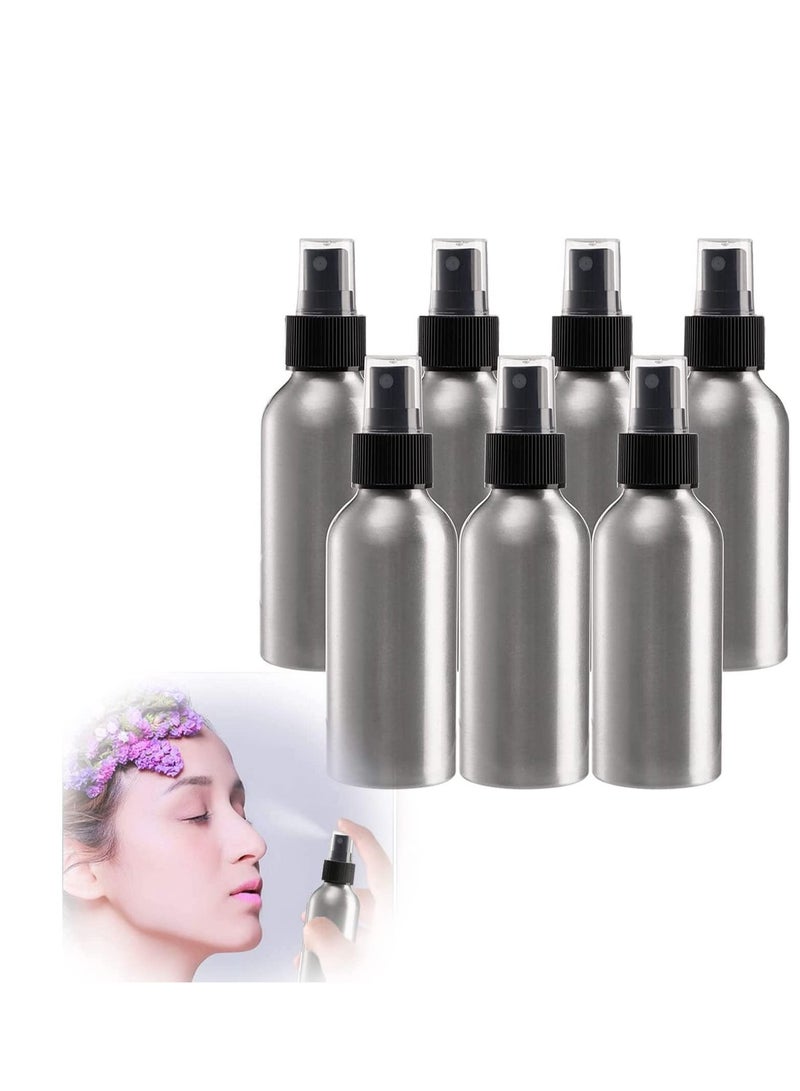 سيوسي زجاجات بخاخ بخاخ ناعم ، 7 عبوات من الألومنيوم فارغة ، صغيرة قابلة لإعادة الاستخدام للسفر ، مستحضرات التجميل ، الحبر ، الوجه ، تخزين الزيت العطري ، وأي سائل آخر - Image 1