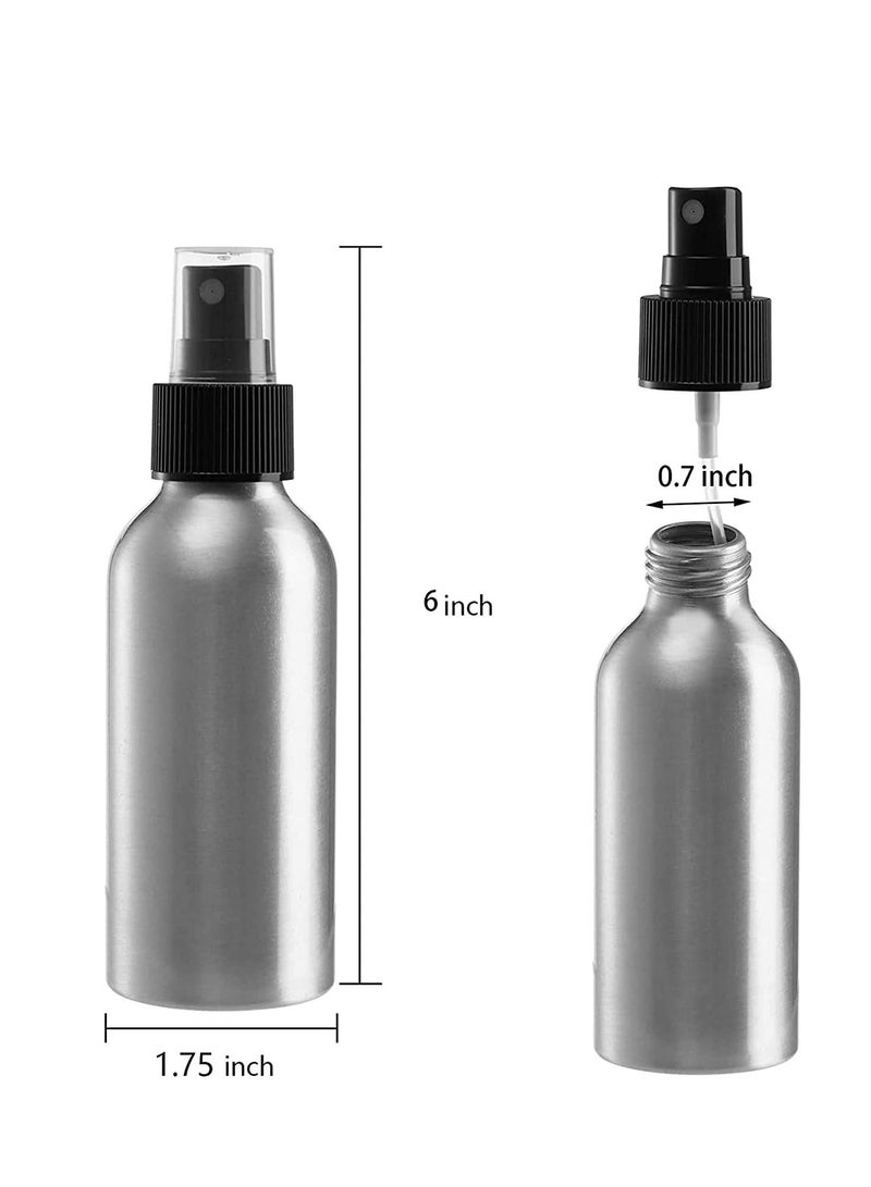 سيوسي زجاجات بخاخ بخاخ ناعم ، 7 عبوات من الألومنيوم فارغة ، صغيرة قابلة لإعادة الاستخدام للسفر ، مستحضرات التجميل ، الحبر ، الوجه ، تخزين الزيت العطري ، وأي سائل آخر - Image 5