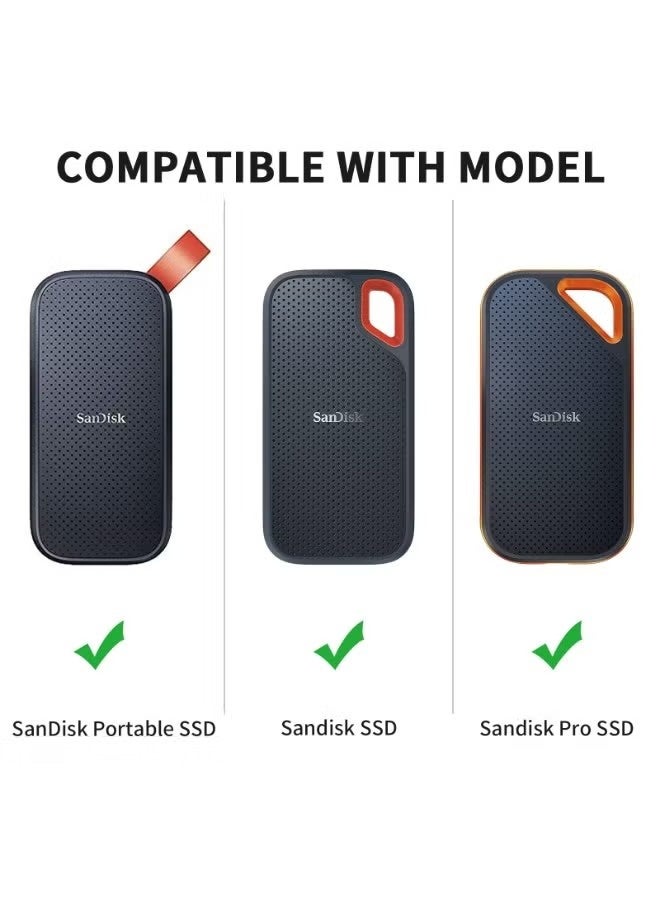 Hard Case for SanDisk Extreme Pro/SanDisk Extreme Portable External SSD 500GB 1TB 2TB, Travel Case Protective Cover Storage Bag - Image 2