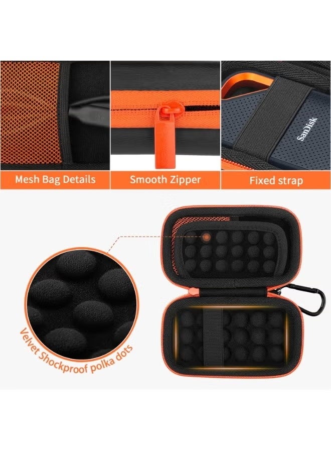 Hard Case for SanDisk Extreme Pro/SanDisk Extreme Portable External SSD 500GB 1TB 2TB, Travel Case Protective Cover Storage Bag - Image 3