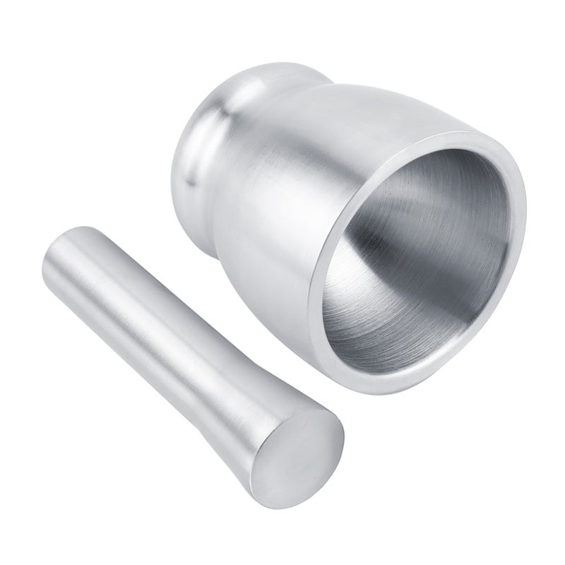 Stainless Steel Mortar Pestle Grinder Beans Garlic Spices Foodstuffs Kitchen Tool - Image 4