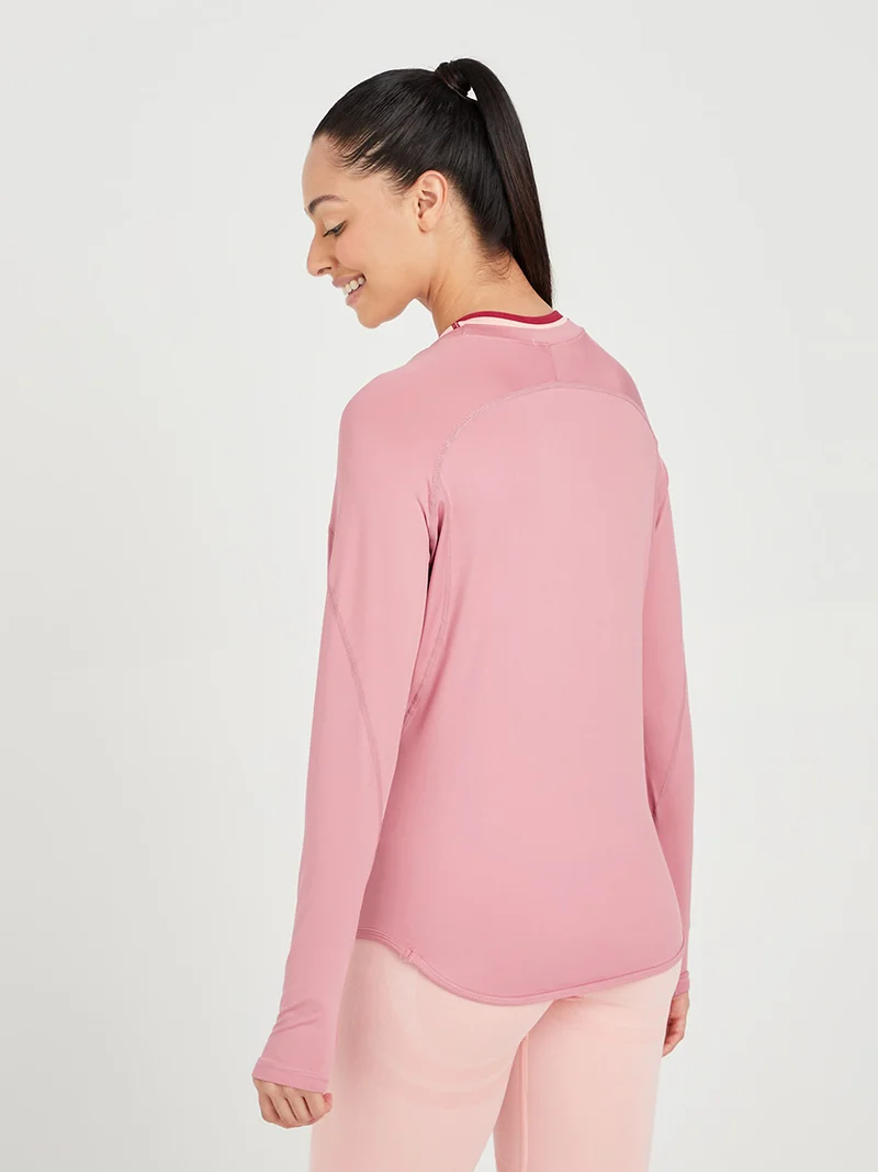 Styli Active Long Sleeves Solid Active Top
