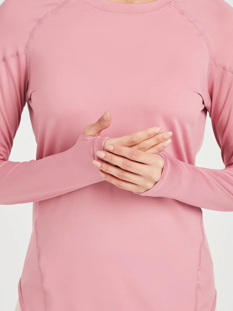 Styli Active Long Sleeves Solid Active Top