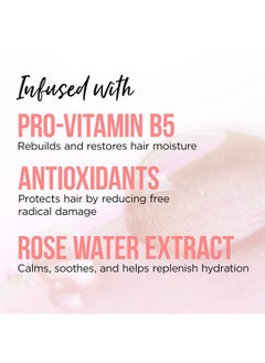 Pantene Pantene Sulfate Free Shampoo and Conditioner Set, Rose Water, Soothing and Moisturizing, Infused with Vitamin B5, for all Hair Types, Safe for Color Treated Hair, Pro-V Blend, 17.9 Fl Oz Each, 2 Pack  - Image 3