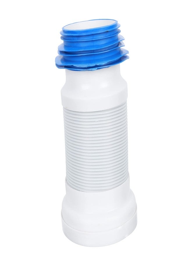 Alipis ABS & Stainless Steel Toilet Drain Hose, Expandable, Universal Connector, White, 9.82"L x 4.95"OD, 1 Pack - Image 1