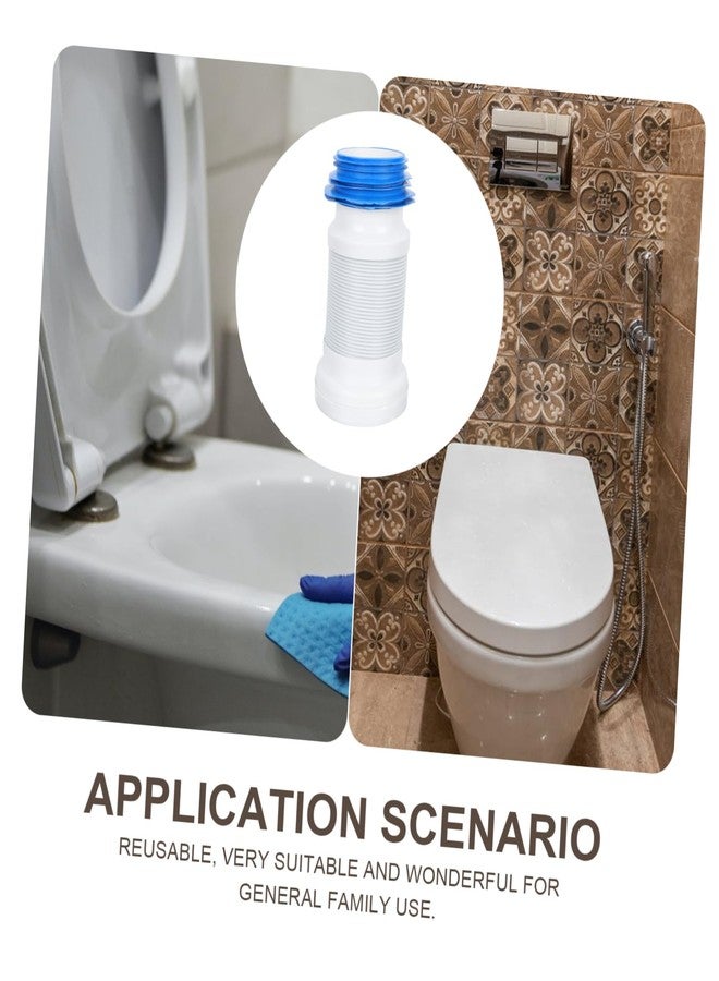 Alipis ABS & Stainless Steel Toilet Drain Hose, Expandable, Universal Connector, White, 9.82"L x 4.95"OD, 1 Pack - Image 4