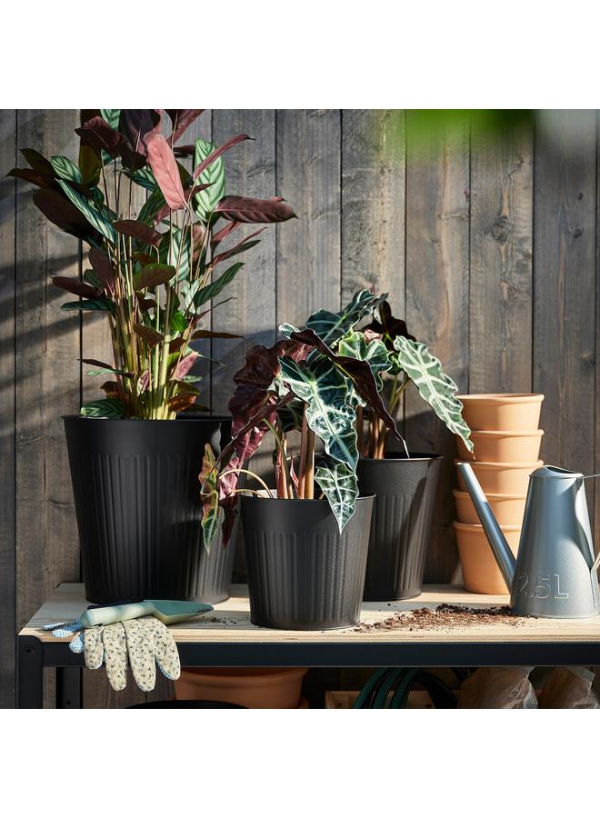 erorex Plant Pot, In/Outdoor/Anthracite, 19 Cm - Image 2