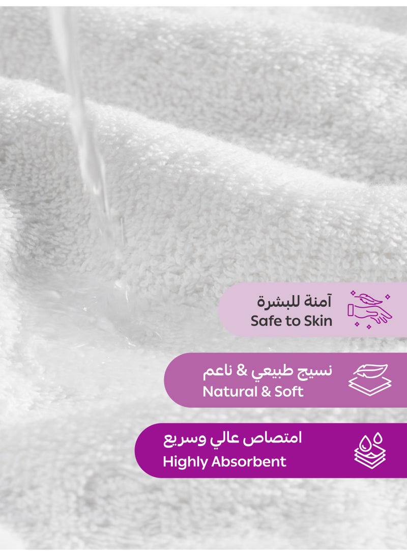 Donetella 12-Piece Face Towel Set, 30x30 cm | 600 GSM 100% Combed Cotton | Soft, Plush & Ultra-Absorbent | Ideal for Facial Care, Baby Care & Daily Use - Image 4