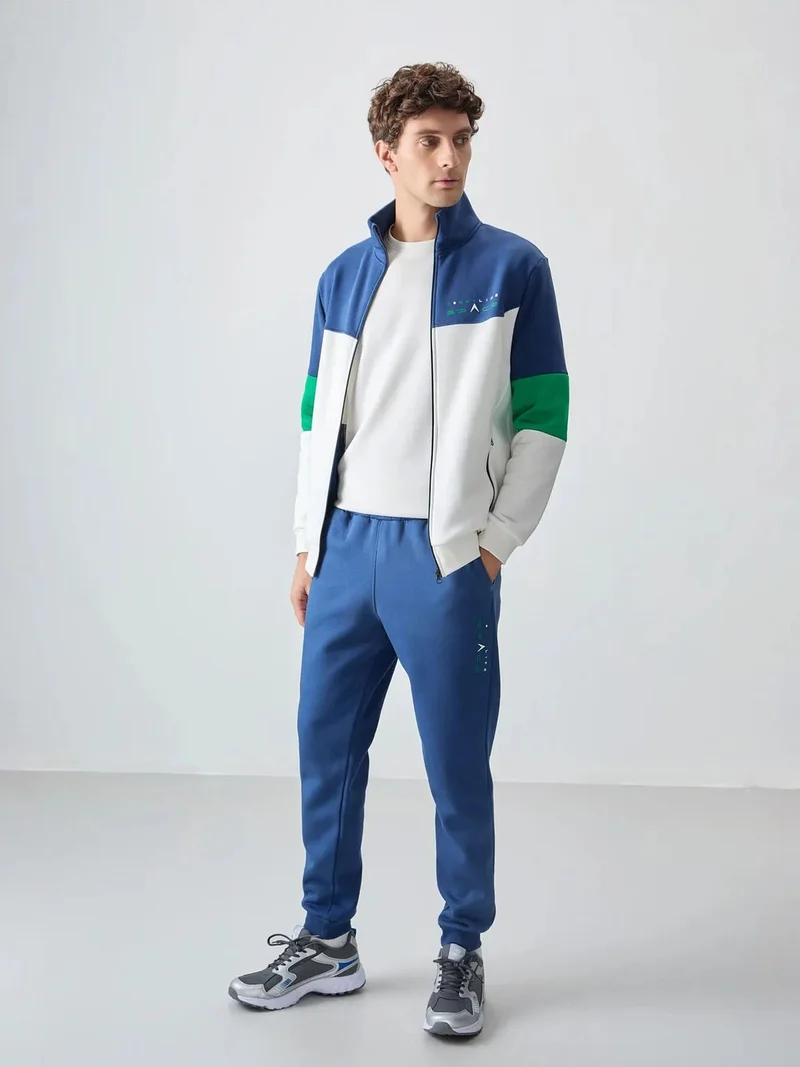 تومي لايف TOMMY Men's Color-Blocked Zip Sweatshirt And Pants Set