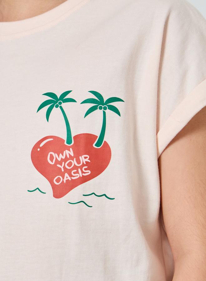 Styli Teen Girls Grown On Sleeve Fruit Graphic T-Shirt - Image 4
