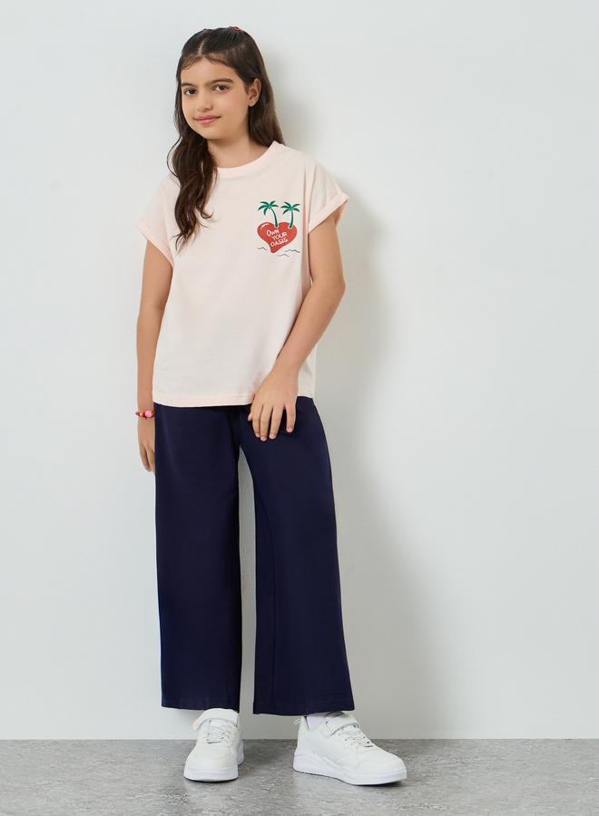 Styli Teen Girls Grown On Sleeve Fruit Graphic T-Shirt - Image 2