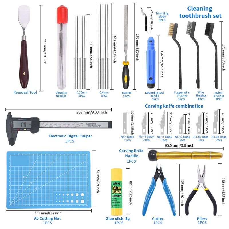 3D Printer Accessories Cleaning And Disassembly Tool Diy Tool Kit 3D Printer Accessories Tool Set - Image 3