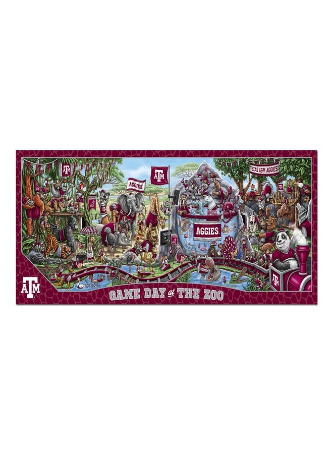 YouTheFan NCAA Texas A&M Aggies Game Day at The Zoo 500pc Puzzle 28" x 10.5" - Image 4