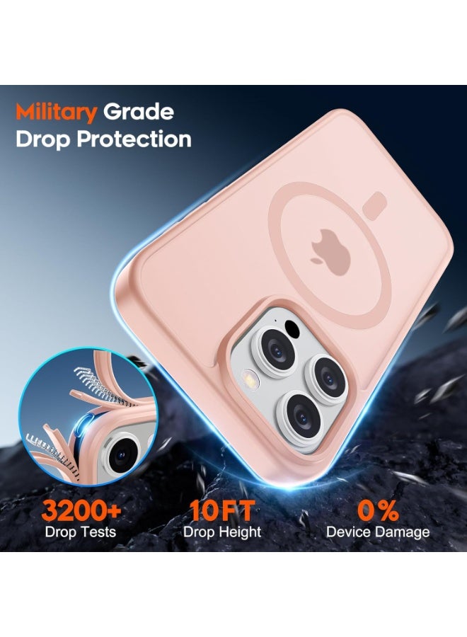 Magnetic Case for Iphone 15 Pro max Case [Compatible with wireless charging] [Shockproof Military Grade], Transparent Back Slim Bumper Cover Phone Case for iphone 15 pro max (bink) - Image 5