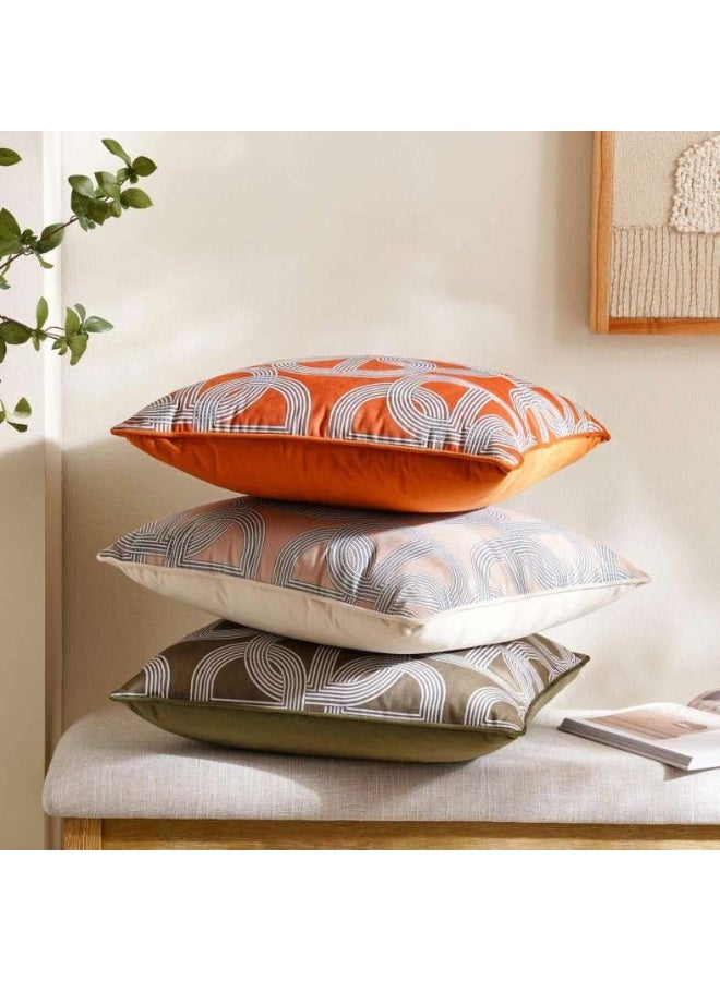 Pan Home وسادة مملوءة باللون البيج 50x50 سم - Image 4