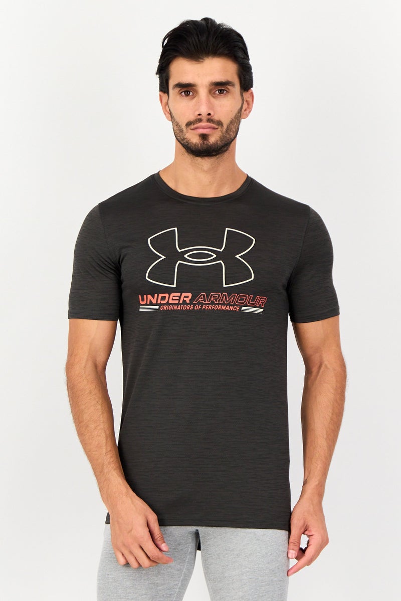 UNDER ARMOUR Men Loose Fit Short Sleeve Training T-Shirt, Grey - Image 1