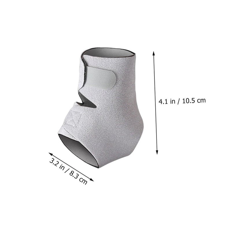 Mobestech Adjustable Compression Ankle Sleeve Gray Size S Sweat Absorption Sports Support - Image 3