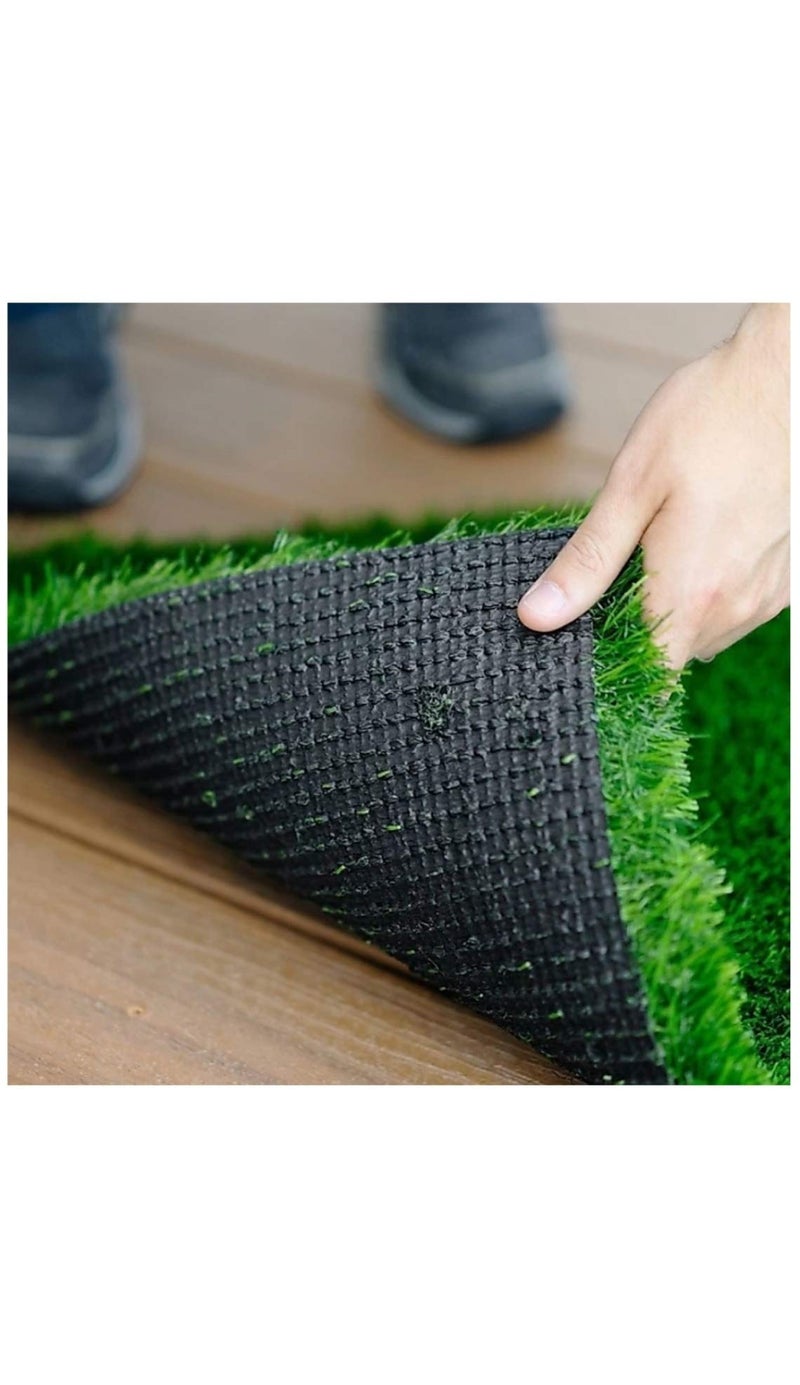 COMFYHOME Comfy Home Polypropylene Solid Carpet (2 x 5 feet) - Green, 1 Piece - Image 3