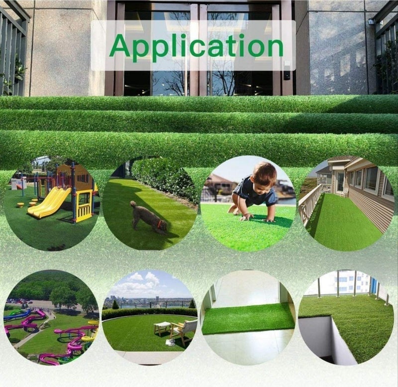 COMFYHOME Comfy Home Polypropylene Solid Carpet (2 x 5 feet) - Green, 1 Piece - Image 5