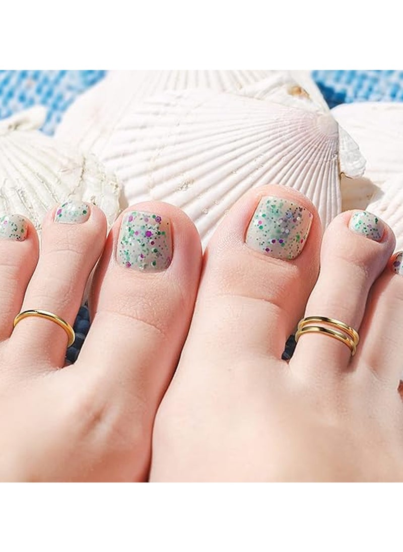 Generic - Gold Filled Toe Ring Women's Simple Open Toe Ring Adjustable Toe Ring - Image 1