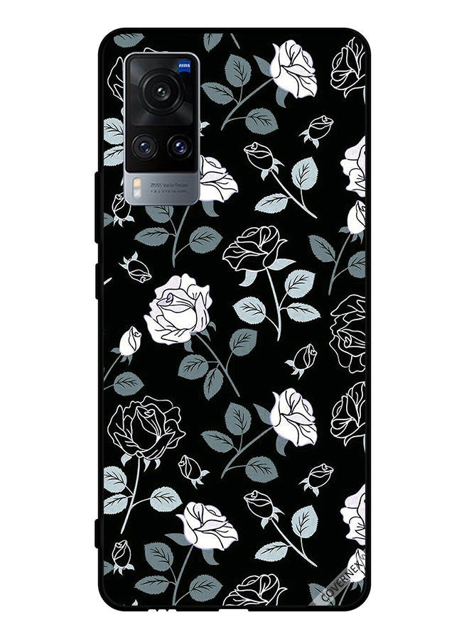 Covernex Protective Case Cover For Vivo X60 B&w Floral Pattern - Image 1