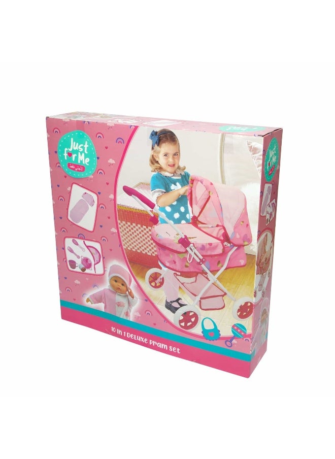 Just for Me Just for Me 10 in 1 Deluxe Pram Doll Set  - Image 4