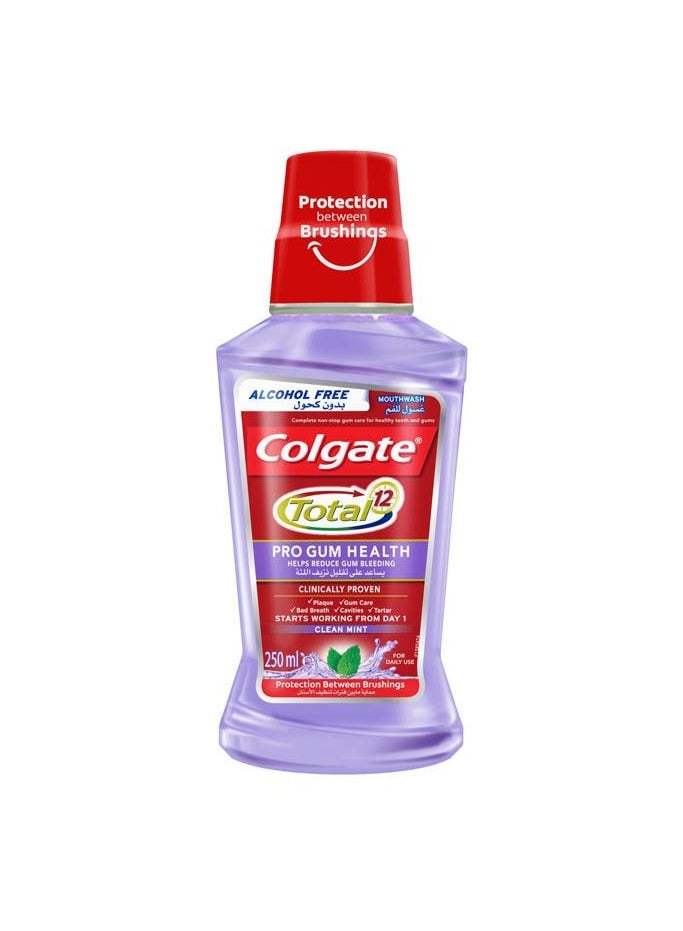 Colgate غسول فم كولجيت توتال برو لصحة اللثة | خالي من الكحول | 250 مل - Image 1