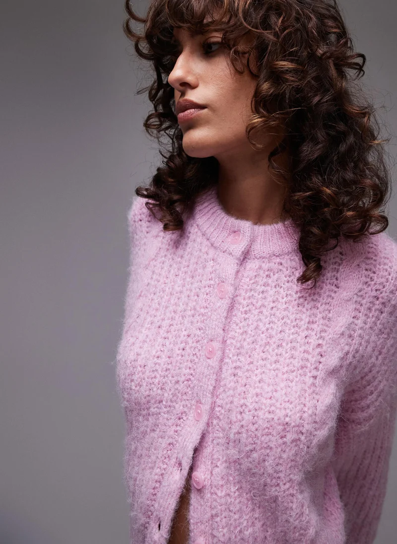 TOPSHOP Knitted Button Down Cardigan
