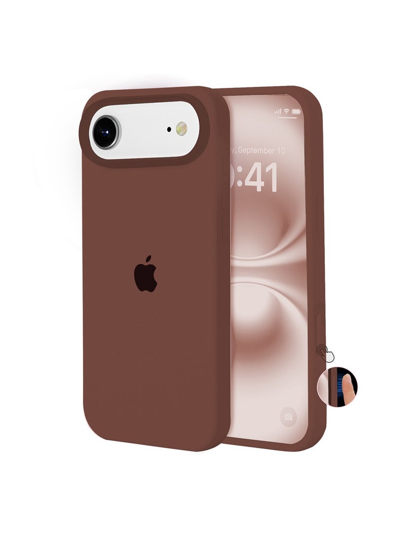 أوللاي حافظة واقية لهاتف iPhone 17 Air، مصنوعة من مادة السيليكون، مقاومة للصدمات مع حماية عدسة الكاميرا وتغطية زر التحكم، غطاء واقي للهاتف المحمول مضاد للصدمات، متوافق مع ملحقات MagSafe، رمادي - Image 1