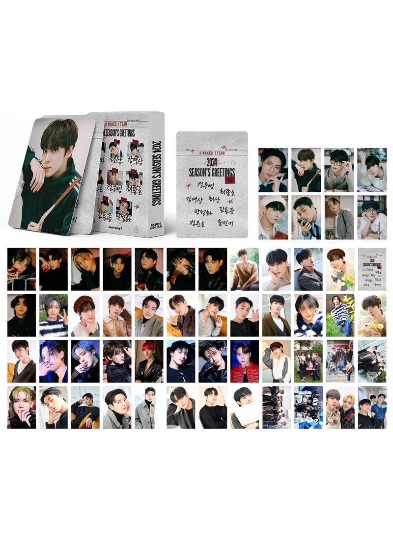 NIBEMINENT 55 Pcs Kpop ATEEZ Lomo Cards Card For Fans Collection Gifts - Image 1