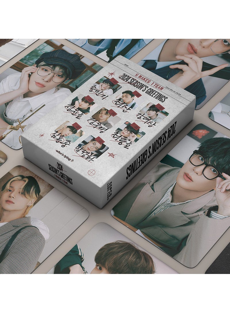 NIBEMINENT 55 Pcs Kpop ATEEZ Lomo Cards Card For Fans Collection Gifts - Image 2