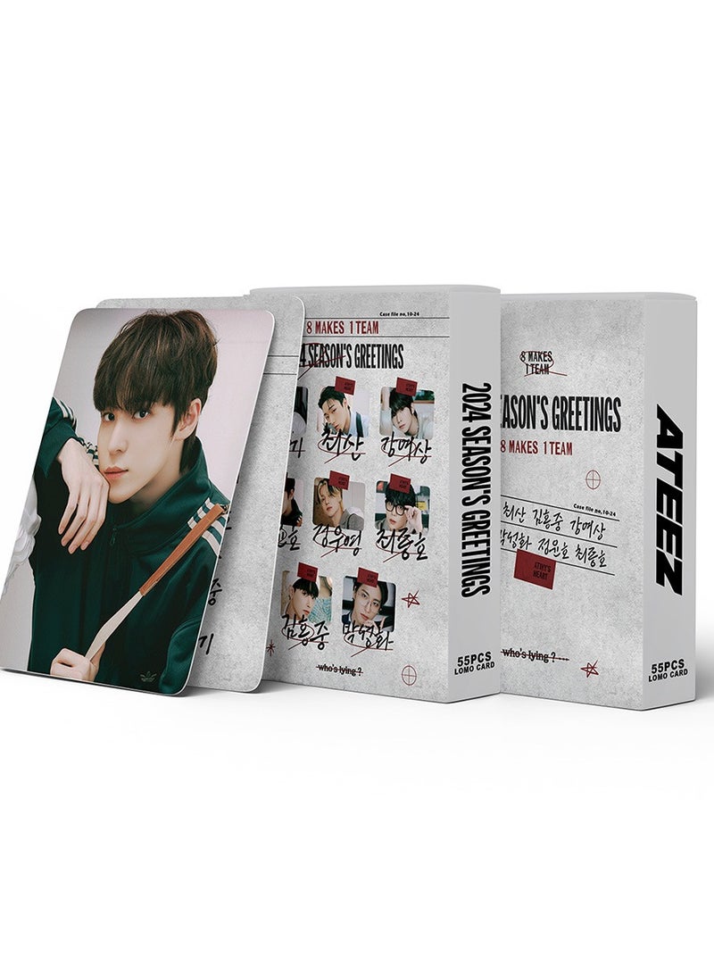 NIBEMINENT 55 Pcs Kpop ATEEZ Lomo Cards Card For Fans Collection Gifts - Image 3