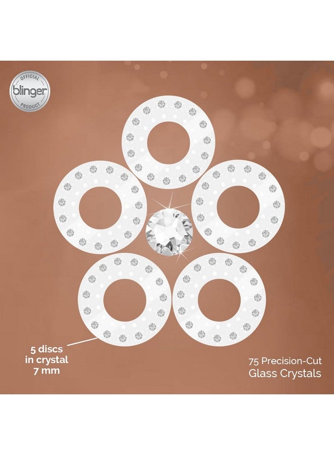 Blinger blinger Crystal Refill Pack | 5 Discs - 75 Precision-Cut Glass Crystals | Styling Tool not included | Crystal 7 mm - Image 3