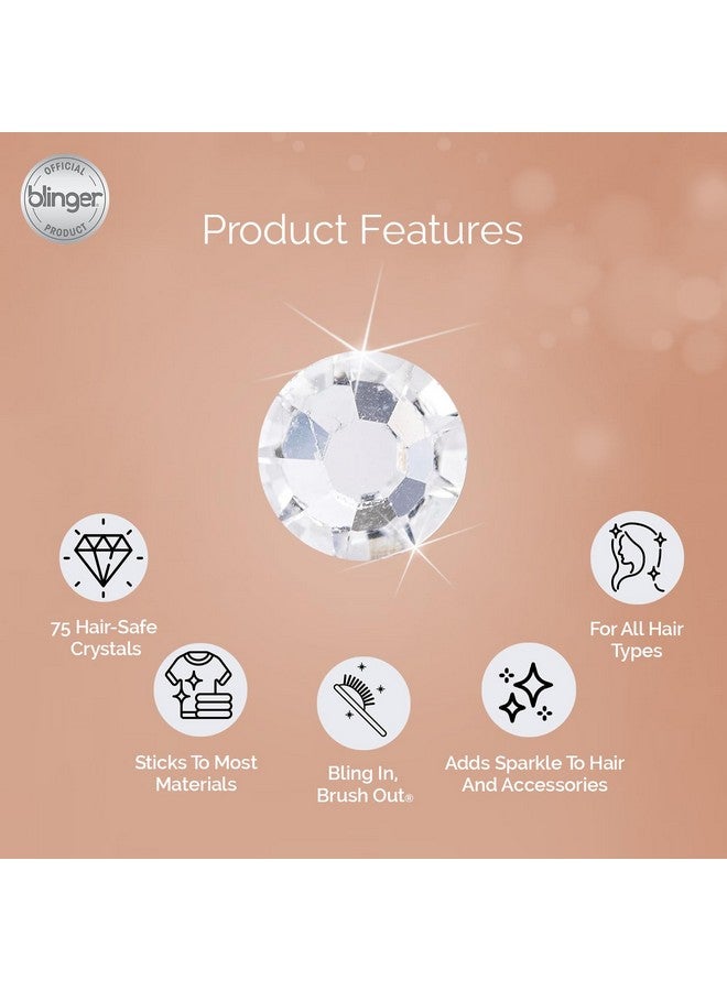 Blinger blinger Crystal Refill Pack | 5 Discs - 75 Precision-Cut Glass Crystals | Styling Tool not included | Crystal 7 mm - Image 2