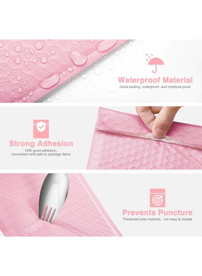 Metronic Bubble Mailers 6x10" 100pc Light Pink Bubble Mailer Waterproof Padded Envelopes Self-Seal Cushion Mailing Envelopes Bubble Padded for Shipping Mothers Day Gifts Mailer - Image 4