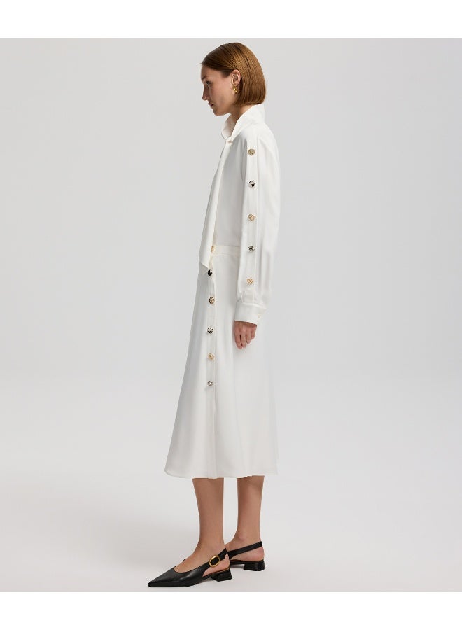 Ipekyol Flared Fit Buttoned Midi Skirt - Image 2