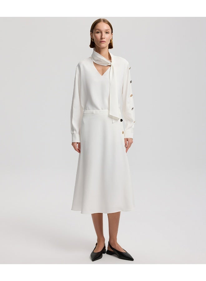 Ipekyol Flared Fit Buttoned Midi Skirt - Image 1