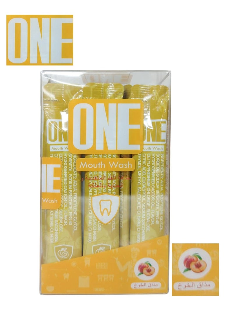 One Mouthwash Strips Peach Flavor 20 * 12 ml - Image 1