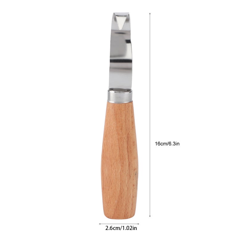 Carving Chisel:  High-carbon Steel, Incisive Durable Edge, Ergonomic Comfortable Grip - Novice Friendly Woodworking Tool for Wood Shops, Carpenters, Artists and Beginners - Image 2
