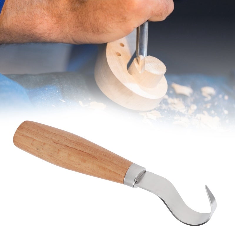 Carving Chisel:  High-carbon Steel, Incisive Durable Edge, Ergonomic Comfortable Grip - Novice Friendly Woodworking Tool for Wood Shops, Carpenters, Artists and Beginners - Image 3