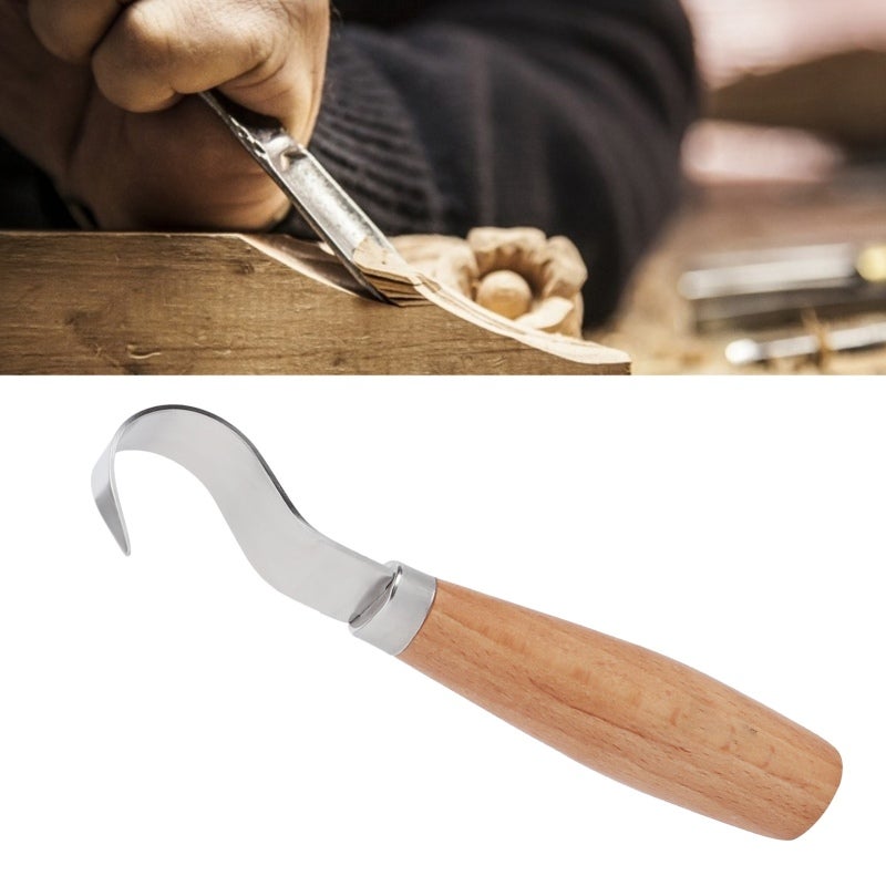 Carving Chisel:  High-carbon Steel, Incisive Durable Edge, Ergonomic Comfortable Grip - Novice Friendly Woodworking Tool for Wood Shops, Carpenters, Artists and Beginners - Image 4