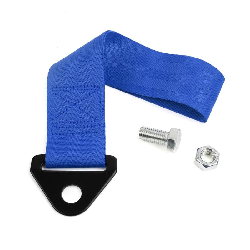 RASTP Racing Tow Strap, Car Modification Sports Trailer Belt Fit for Front or Rear Front Bumper Decorative (Blue) - Image 4